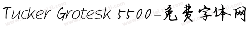 Tucker Grotesk 5500字体转换